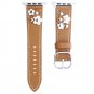 TCSHOW For Apple Watch Band Series 3 ,38mm Floral Flower Genuine Leather Strap W