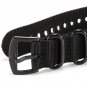 Shark Army Black Nylon Sport Military Ourdoor Watchband Watch Strap Band WTL067