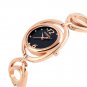Women's Fashion Oval Dial Rhinestone Watches Waterproof Lady Gold Alloy Strap Ja