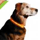 LED Dog Collar, USB Rechargeable Waterproof Safety Pet Dog Collar Light One Size