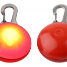 LED Clip-on Pet Dog Tag Safety Light (Red)