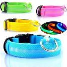 Safety Dog LED Collar Flashing Light up, Glow and bright (Ships From USA) (Small