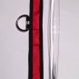 Large Nylon LED Dog Collar Lights Up Red With Metal D-Ring Durable Plastic Snap