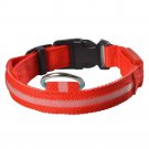 Led Dog Collar, USB Rechargeable Light Up Pet Necklace Collar with 3 Glowing Mod