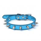 Younther Pet Leather Dog Collar - Mushrooms Spiked Rivet Studded Metals Buckle A