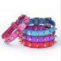 Younther Pet Leather Dog Collar - Mushrooms Spiked Rivet Studded Metals Buckle A