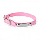 Smoosky Basic Adjustable PU Chain Can Be Lettering DIY Nameplate Padded Dog Coll
