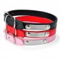 Smoosky Basic Adjustable PU Chain Can Be Lettering DIY Nameplate Padded Dog Coll