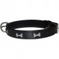 GetRey Chrome polish black color leather dog Collar