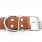 Charmsong Adjustable Leather Studded Rivet Dog Collar Durable Spiked for Dogs S,