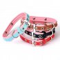 Mogoko Luxury PU Leather Pet Dog Collars,Adjustable Stainless Steel Metal Buckle