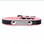 Mogoko Luxury PU Leather Pet Dog Collars,Adjustable Stainless Steel Metal Buckle