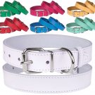 BronzeDog Leather Dog Collar, Puppy Handmade Genuine Leather Collar for Dogs, Sm