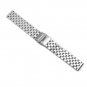 Solid Stainless Steel Watch Band Strap Bracelet Wristband 22mm with Double Buckl