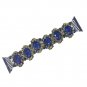 TCSHOW 38mm Handmade Vintage Faux Crystal Stone Bracelet Strap Watch Band for Wo