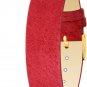 Moog Paris Mat Red Pecari Leather Bracelet for Women, Pin Clasp, 18mm Band - PE-