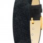 Moog Paris Mat Black Pecari Leather Bracelet for Women, Pin Clasp, 18mm Band - P