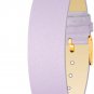 Moog Paris Purple Fabric Bracelet for Women, Satin Pattern, Pin Clasp, 18mm Band