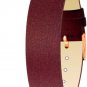 Moog Paris Brown Fabric Bracelet for Women, Satin Pattern, Pin Clasp, 18mm Band