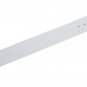 Moog Paris White Calf Leather Bracelet for Women, Mat Alligator Pattern, Pin Cla