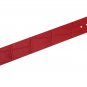 Moog Paris Red Calf Leather Bracelet for Women, Mat Alligator Pattern, Pin Clasp