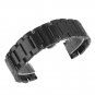 Beauty7 Black 23mm Brushed Finish Stainless Steel Link Wrist Watch Band Kit Brac