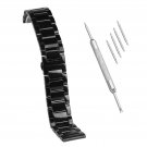 Beauty7 Black 22mm Stainless Steel Link Wrist Watch Band Kit Bracelet Strap Repl