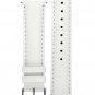 Signature Senator in white 20 mm short watch band. Replacement watch strap. Genu