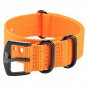Shark Army Orange Nylon Sport Military Ourdoor Watchband Watch Strap Band WTL069