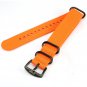 Shark Army Orange Nylon Sport Military Ourdoor Watchband Watch Strap Band WTL069