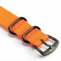 Shark Army Orange Nylon Sport Military Ourdoor Watchband Watch Strap Band WTL069