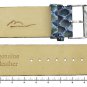 Blue Calf Leather Band Replacement, Python Pattern, Pin Clasp, 26mm