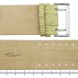 Moog Paris Beige Leather Band Replacement, Lizard Pattern, Pin Clasp, 34mm Strap