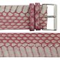 Moog Paris Pink Calf Leather Band Replacement, Snake Skin Pattern, Pin Clasp, 26