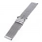 TFSeven® 24mm Unisex Thick Mesh Steel Watch Band Strap Bracelet Pin Buckle Silv