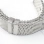 TFSeven® 24mm Unisex Thick Mesh Steel Watch Band Strap Bracelet Pin Buckle Silv