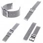 TFSeven® 24mm Unisex Thick Mesh Steel Watch Band Strap Bracelet Pin Buckle Silv