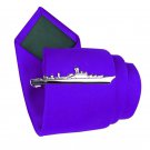 Warship  ship Tie Clip Silver Gold Gift Box Wedding Business Favors Bar Clasp