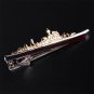 Warship ship Tie Clip Silver Gold Gift Box Wedding Business Favors Bar Clasp
