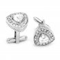 Cufflinks Gold Silver Plated Crystal Mens Wedding Party gift shirt cuff links
