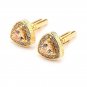 Cufflinks Gold Silver Plated Crystal Mens Wedding Party gift shirt cuff links