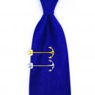 Sailor of a ship  Anchor Tie Clip Silver Gold Gift Box Wedding Bar Clasp