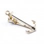 Sailor of a ship Anchor Tie Clip Silver Gold Gift Box Wedding Bar Clasp
