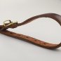 Dog Leather Training Collar with Name Tag for Small Medium Large Doggy (M)