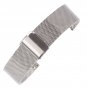 16mm Thin Mesh Milanese Watch Strap Silver Chain Belt Wristband for Women's Watc