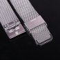 16mm Thin Mesh Milanese Watch Strap Silver Chain Belt Wristband for Women's Watc