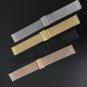 16mm Thin Mesh Milanese Watch Strap Silver Chain Belt Wristband for Women's Watc