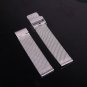 16mm Thin Mesh Milanese Watch Strap Silver Chain Belt Wristband for Women's Watc