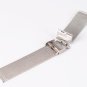 14mm Ladies&acirc;��Cool Mesh Bracelet Watch Band in Silver Solid Stainless Steel with