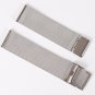 14mm Ladies&acirc;��Cool Mesh Bracelet Watch Band in Silver Solid Stainless Steel with